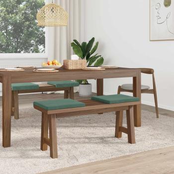 Bankkissen 4 stk. Samt Meergrün Tiefe 35 cm