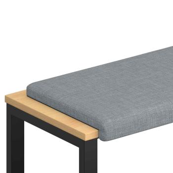 Bankkissen Stoff Hellgrau Tiefe 35 cm