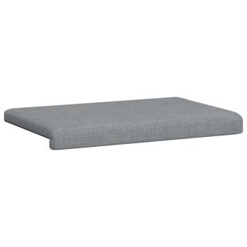 Bankkissen Stoff Hellgrau Tiefe 35 cm