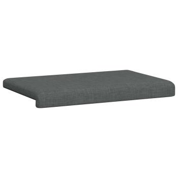 Bankkissen Stoff Dunkelgrau Tiefe 35 cm