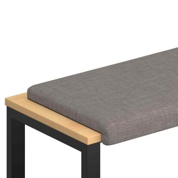 Bankkissen Stoff Taupe Tiefe 35 cm