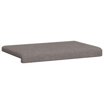 Bankkissen Stoff Taupe Tiefe 35 cm