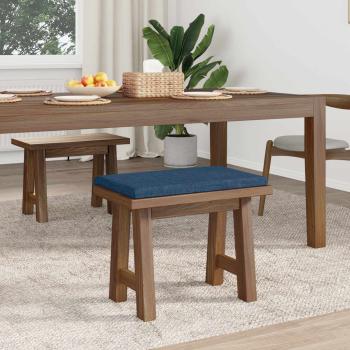 Bankkissen Stoff Blau Tiefe 35 cm