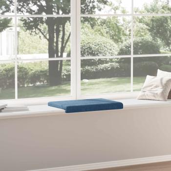 Bankkissen Stoff Blau Tiefe 35 cm