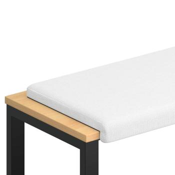 Bankkissen Stoff Weiß Tiefe 35 cm
