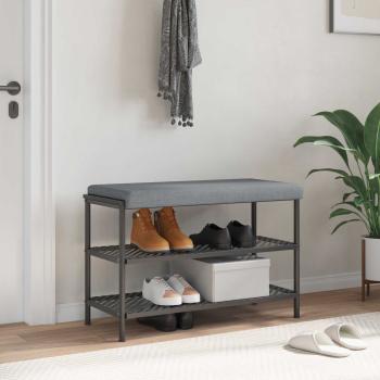 ARDEBO.de - Bankkissen Stoff Hellgrau Tiefe 35 cm