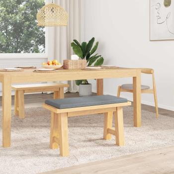 Bankkissen Stoff Hellgrau Tiefe 35 cm