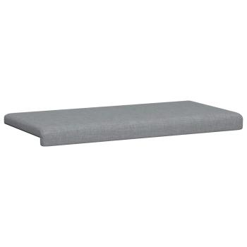 Bankkissen Stoff Hellgrau Tiefe 35 cm
