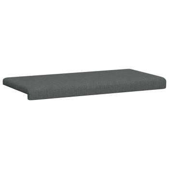 Bankkissen Stoff Dunkelgrau Tiefe 35 cm