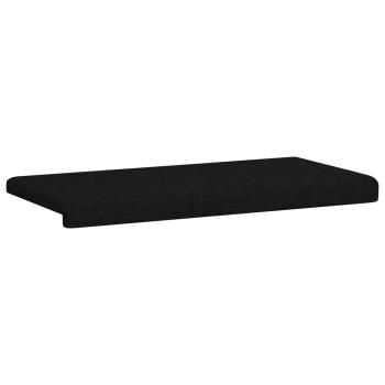 Bankkissen Stoff Schwarz Tiefe 35 cm