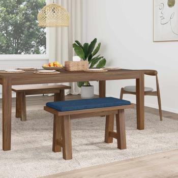 Bankkissen Stoff Blau Tiefe 35 cm