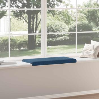 Bankkissen Stoff Blau Tiefe 35 cm