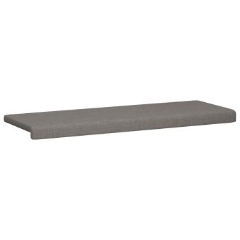 Bankkissen Stoff Taupe Tiefe 35 cm