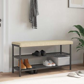 ARDEBO.de - Bankkissen Stoff Creme Tiefe 35 cm