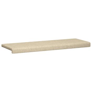 Bankkissen Stoff Creme Tiefe 35 cm