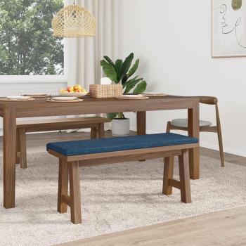 Bankkissen Stoff Blau Tiefe 35 cm