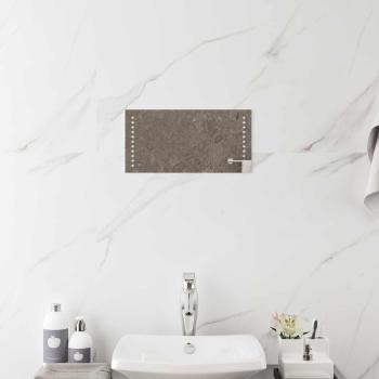 ARDEBO.de - LED-Badezimmerspiegel Transparent 40 x 20 cm Gehärtetes Glas