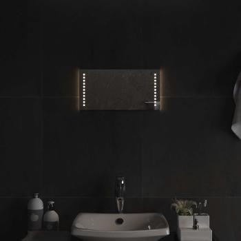 LED-Badezimmerspiegel Transparent 40 x 20 cm Gehärtetes Glas