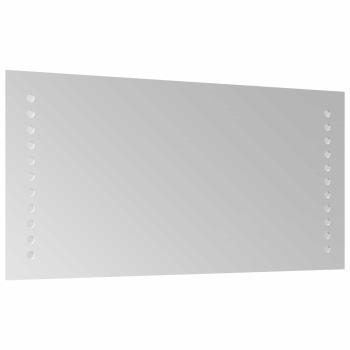 LED-Badezimmerspiegel Transparent 40 x 20 cm Gehärtetes Glas