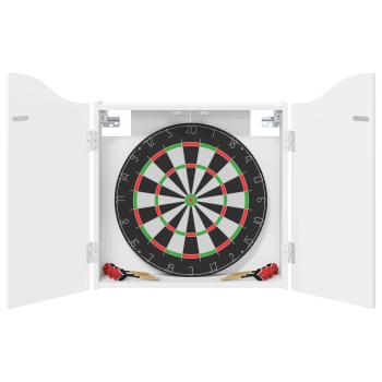 Dartboard Schrank Wei? 56 x 12 x 63 cm Holzwerkstoff