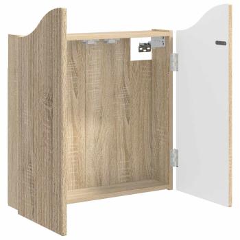 Dartboard Schrank Sonoma-Eiche 56 x 12 x 63 cm Holzwerkstoff