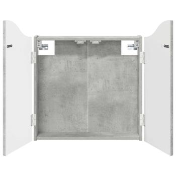 Dartboard Schrank Betongrau 56 x 12 x 63 cm Holzwerkstoff