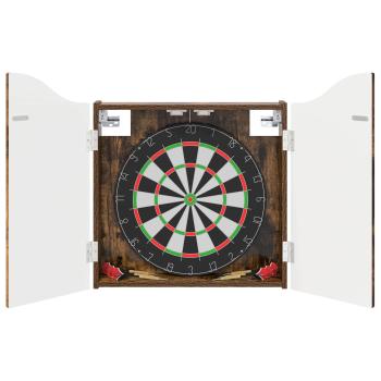 Dartboard Schrank R?uchereiche 56 x 12 x 63 cm Holzwerkstoff