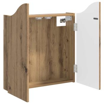 Dartboard Schrank Artisan-Eiche 56 x 12 x 63 cm Holzwerkstoff