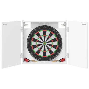 Dartboard Schrank Wei? 56 x 12 x 53,5 cm Holzwerkstoff