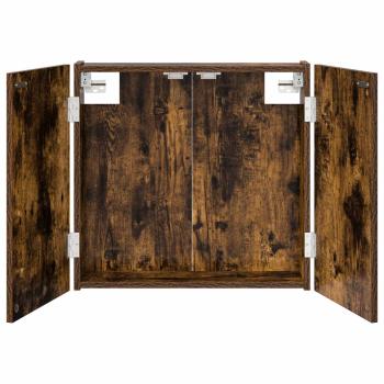 Dartboard Schrank Raucheiche 56 x 12 x 53,5 cm Holzwerkstoff