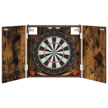 Dartboard Schrank Raucheiche 56 x 12 x 53,5 cm Holzwerkstoff