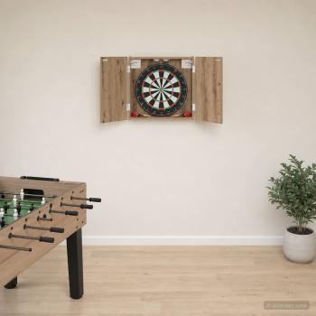 ARDEBO.de - Dartboard Schrank Artisan-Eiche 56 x 12 x 53,5 cm Holzwerkstoff