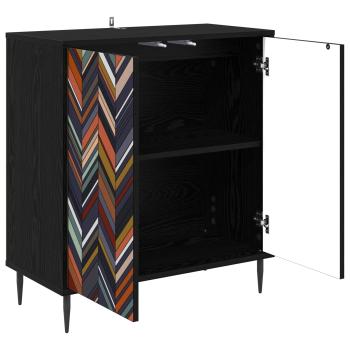 Sideboard OMMEN Schwarz Eichen-Optik 69 x 33 x 76 cm