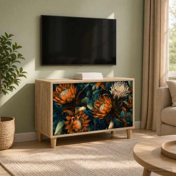 ARDEBO.de - TV-Schrank LOCHEM 69 x 33 x 50 cm Sonoma Holzwerkstoff