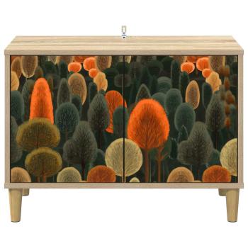 TV-Schrank ZAANDAM 69 x 33 x 50 cm Sonoma Holzwerkstoff