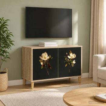 ARDEBO.de - TV-Schrank BREMEN 69 x 33 x 50 cm Sonoma Holzwerkstoff