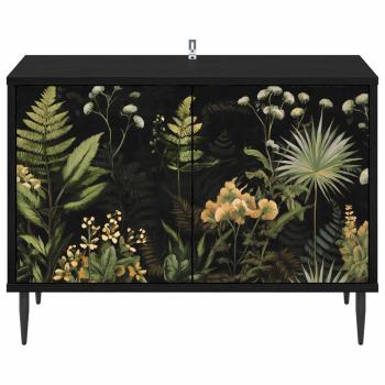 TV-Schrank RHENEN 69 x 33 x 50,5 cm Schwarz Eichen-Optik