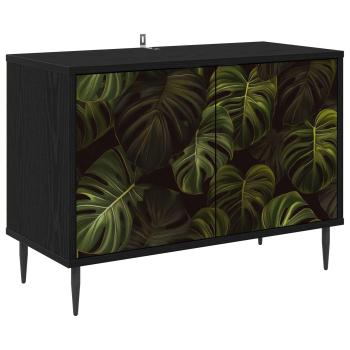 TV-Schrank ELBURG 69 x 33 x 50,5 cm Schwarz Eichen-Optik