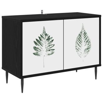 TV-Schrank HANAU 69 x 33 x 50,5 cm Schwarz Eichen-Optik
