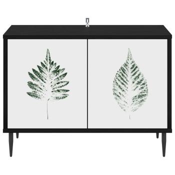 TV-Schrank HANAU 69 x 33 x 50,5 cm Schwarz Eichen-Optik