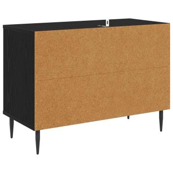 TV-Schrank HANAU 69 x 33 x 50,5 cm Schwarz Eichen-Optik