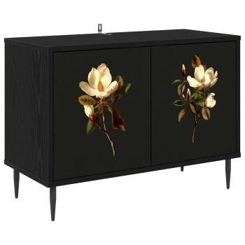 TV-Schrank BREMEN 69 x 33 x 50,5 cm Schwarz Eichen-Optik