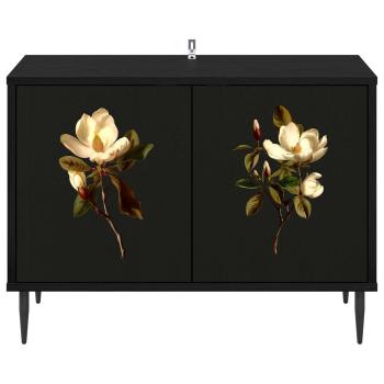 TV-Schrank BREMEN 69 x 33 x 50,5 cm Schwarz Eichen-Optik