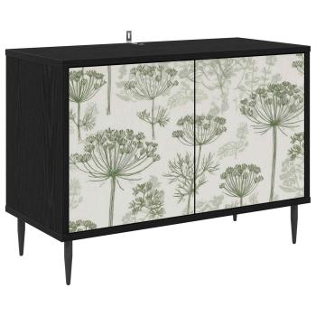 TV-Schrank GOTHA 69 x 33 x 50,5 cm Schwarz Eichen-Optik