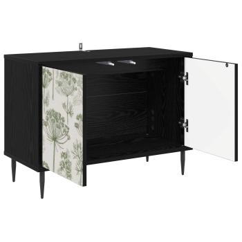 TV-Schrank GOTHA 69 x 33 x 50,5 cm Schwarz Eichen-Optik