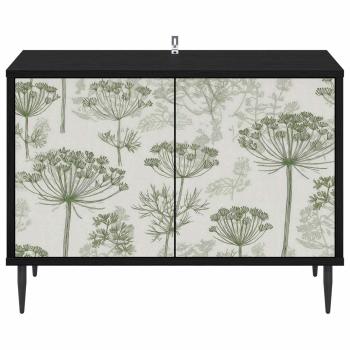 TV-Schrank GOTHA 69 x 33 x 50,5 cm Schwarz Eichen-Optik