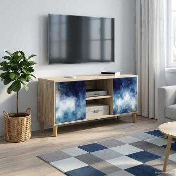 ARDEBO.de - TV-Schrank RAALTE 102 x 33 x 50 cm Sonoma Holzwerkstoff