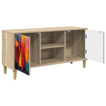 TV-Schrank HEESCH 102 x 33 x 50 cm Sonoma Holzwerkstoff