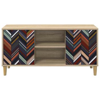 TV-Schrank OMMEN 102 x 33 x 50 cm Sonoma Holzwerkstoff