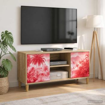 ARDEBO.de - TV-Schrank AACHEN 102 x 33 x 50 cm Sonoma Holzwerkstoff